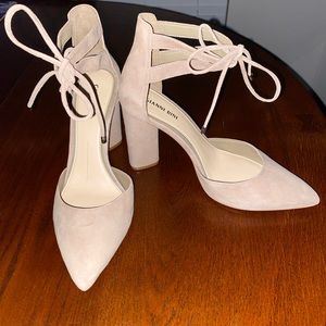 Gianni Bini Suede Nude Heel